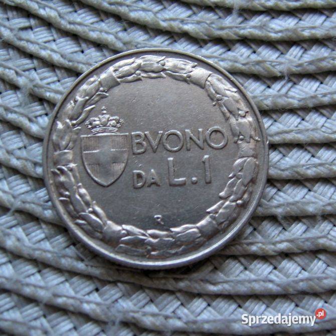 Włochy 1 Lir 1922r Ładna wielkopolskie Kalisz sprzedam