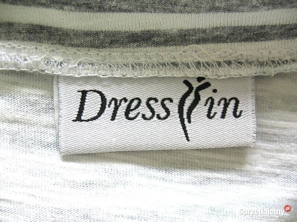 Bluzka w ważki 42 XL wiskoza i bawełna Dress In biały Bluzki i koszule Siedlce