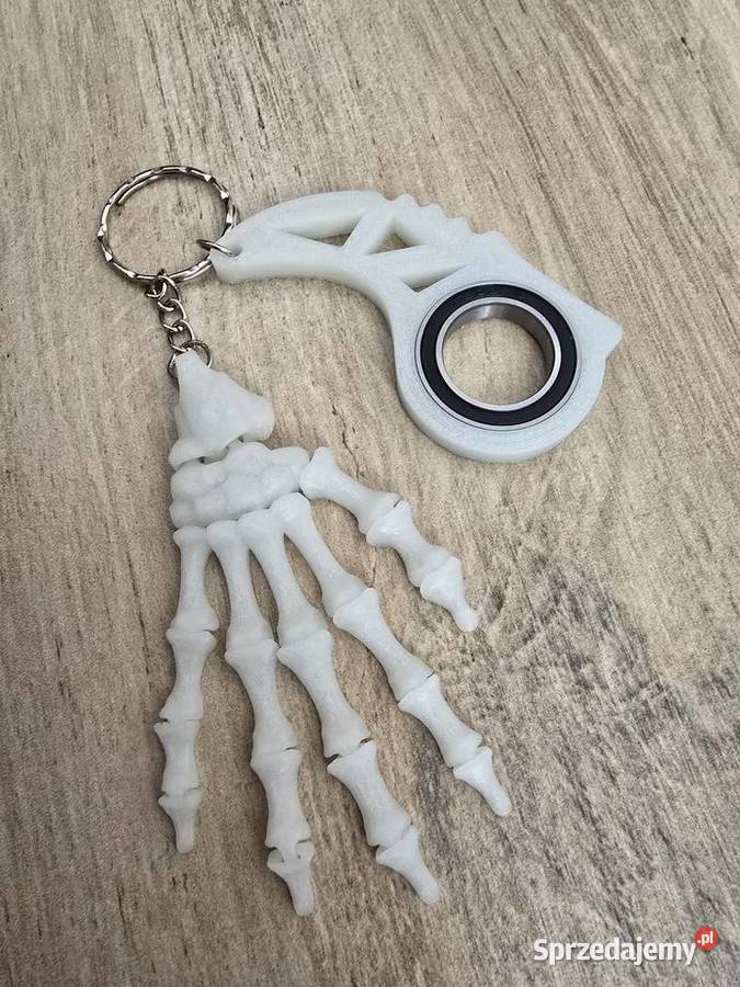 Świecący Keyspinner Szkieletowa Dłoń 2w1 3D