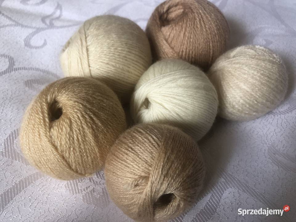 wełna włóczka wyprzedaż resztki waga 120 170 Zegrze