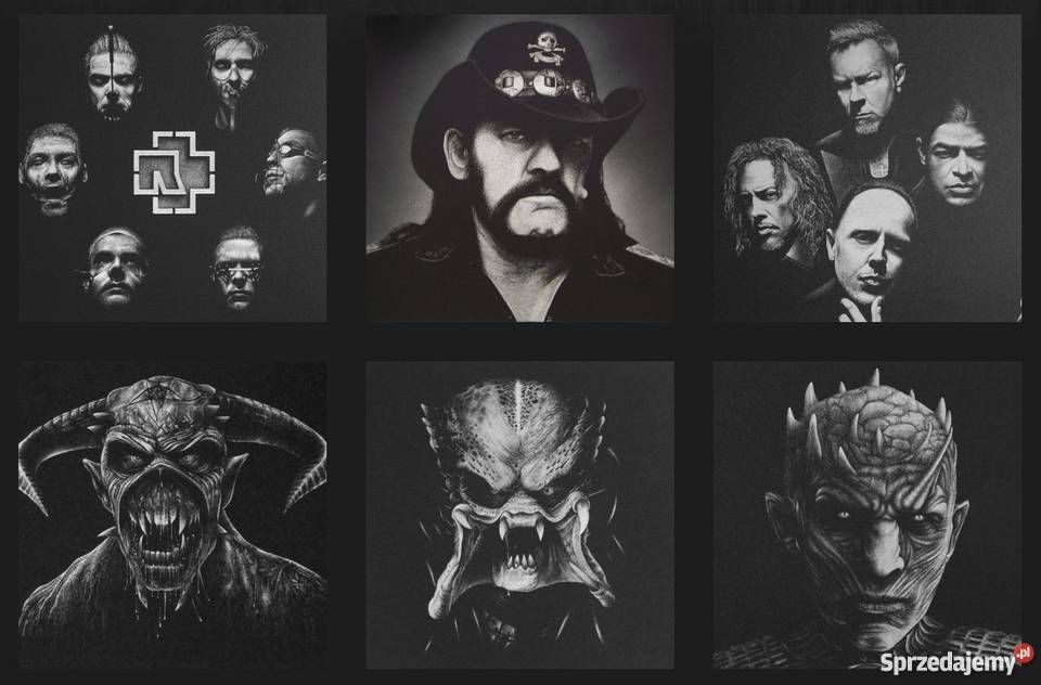 Rammstein Obraz ręcznie grawerowany w blasze Sandomierz