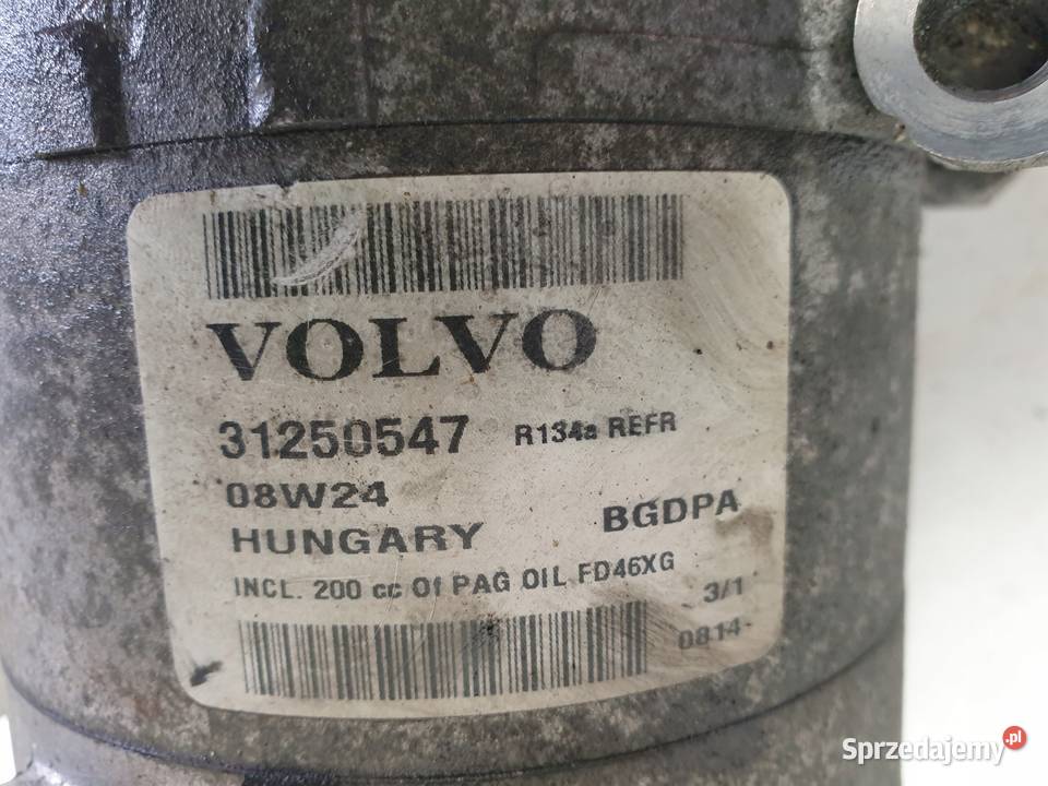 SPRĘŻARKA KLIMATYZACJI Volvo V70 III 20 16V lubelskie Chełm