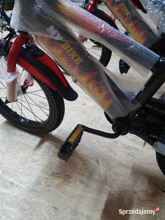Rowerek my bike czerwono czarny 16 4 lata sprzedam