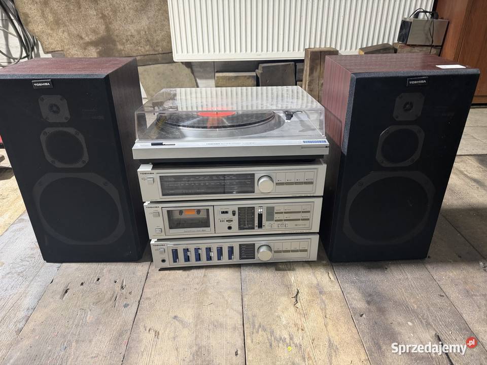 Gramofon stereo składanka TOSHIBA stan super Miłoszyce