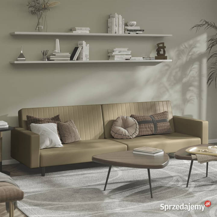 2osobowa sofa cappuccino sztuczna skóra WM375954 Warszawa