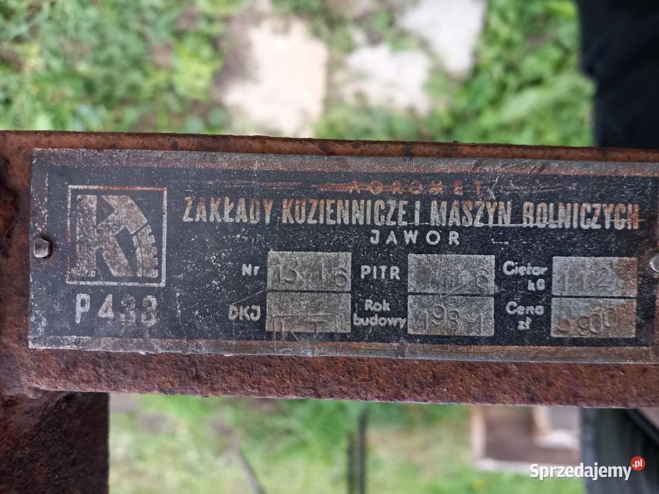 Sprzedam pielnik Pielnik P433 Agromet Jawor Głogów sprzedam