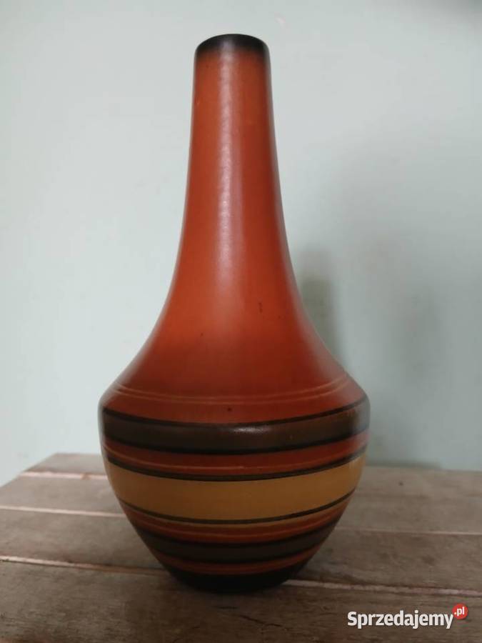 Ceramiczny wazon z lat 70 tych Kraków