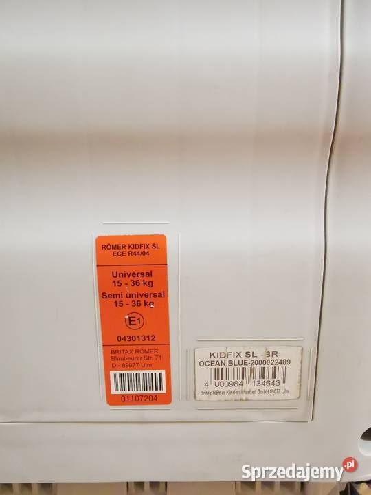 Fotelik 1536 Britax Kidfix SL 15 - 36 kg Borowo