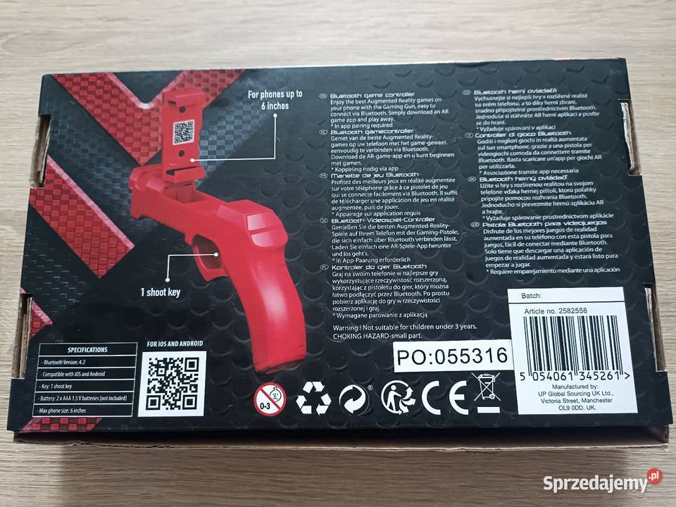 Pistolet do gry bluetooth Battletron Kwidzyn