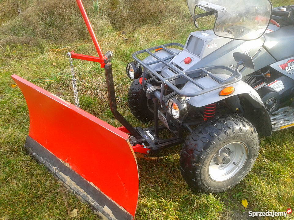 quad Polaris Big Boss 250 4x6 z pługiem śnieżnym lubelskie Łaziska