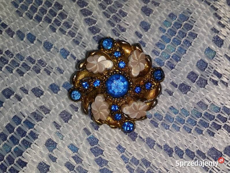 Stara angielska broszka niezapominajka inaczej małopolskie Ochojno sprzedam