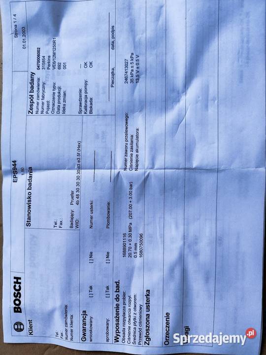 Pompa wtryskowa Bosch VP30 0470006002 Zawidów