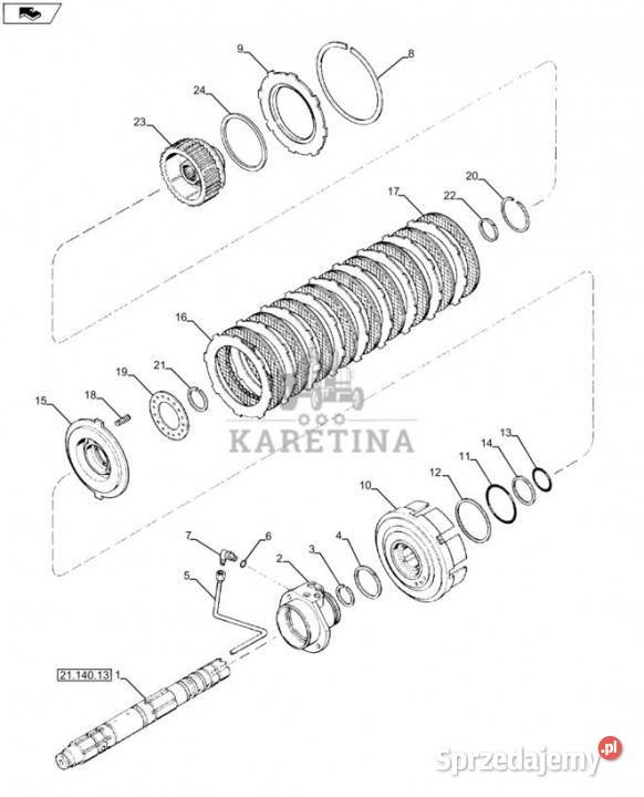 Holland T6090 Piasta 235913A3