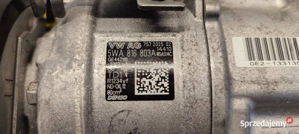VW TAYRON SPRĘŻARKA KLIMATYZACJI 5WA816803A