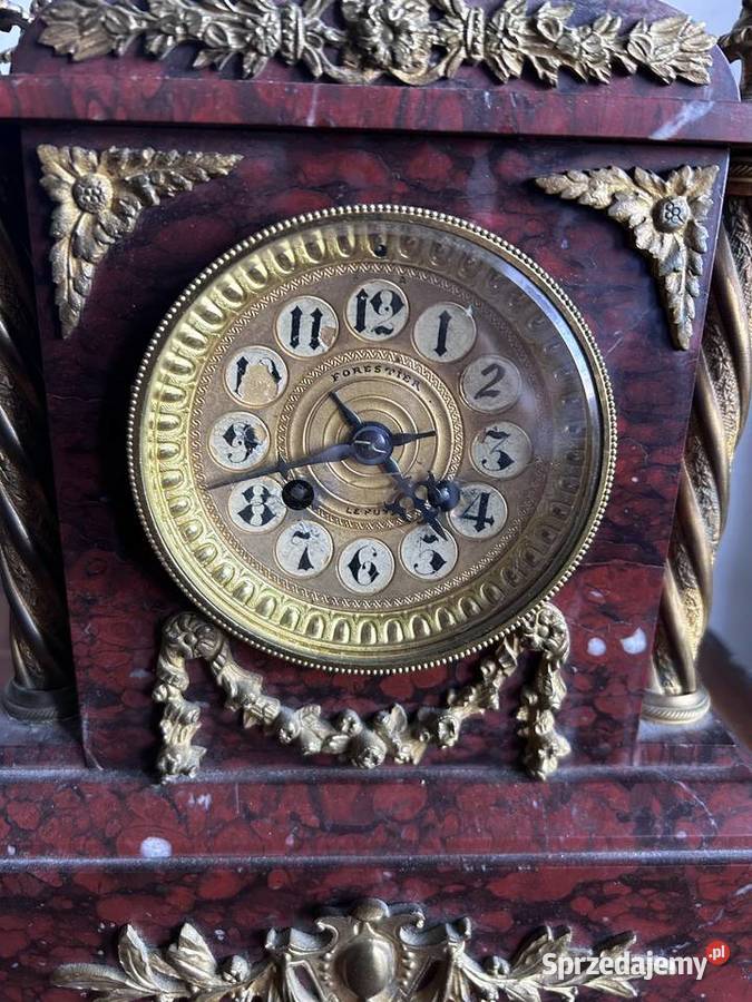 zegar kominkowy marmur łódzkie