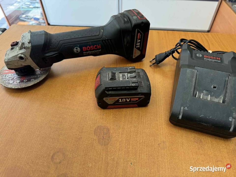 Szlifierka kątowa Bosch GWS 18125 VLI AKU 40 AH Elbląg