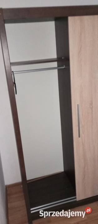 Szafa ubraniowa 121x200 x 60 Bleck Red Whayt 200cm Szafy i garderoby