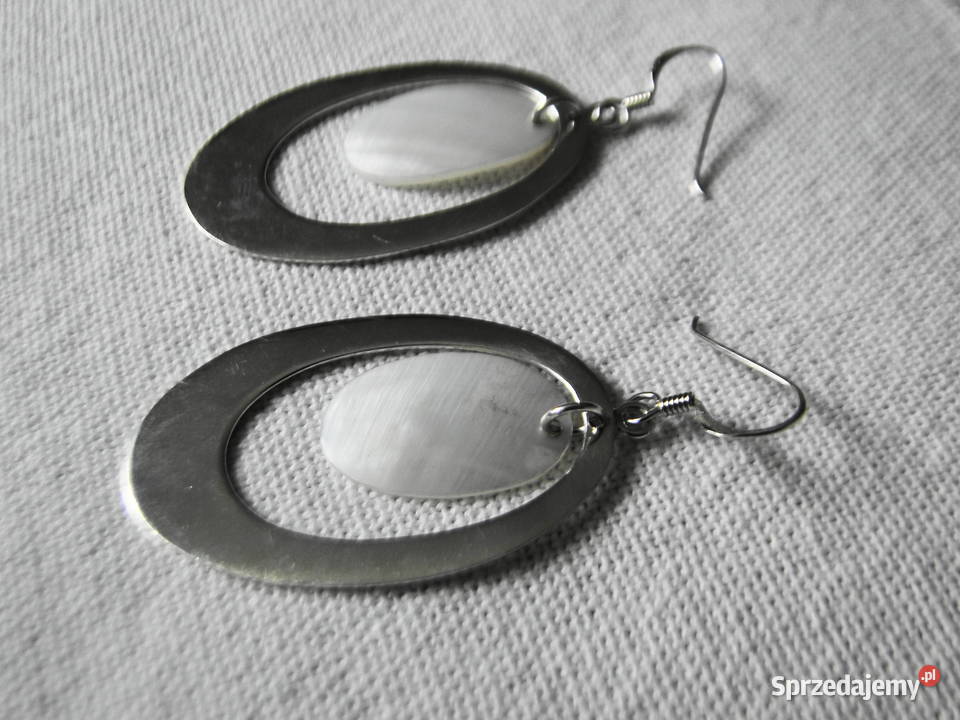 Piękne kolczyki srebro 925 i masa perłowa Biżuteria Warszawa