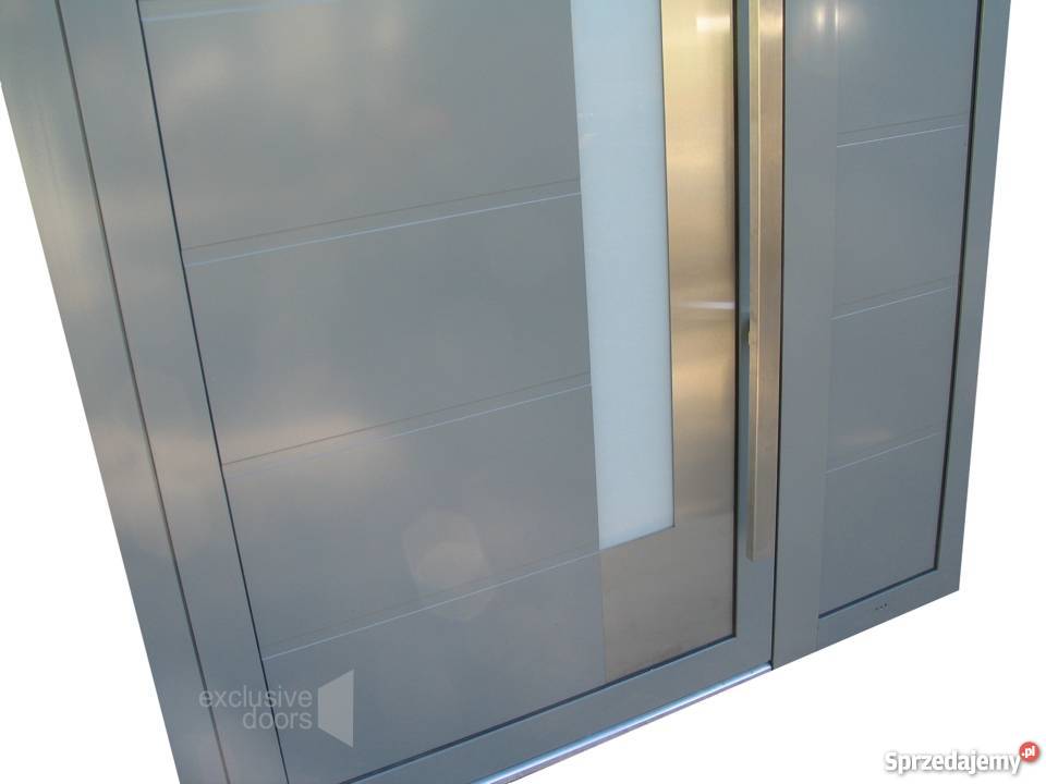 Nowoczesne drzwi aluminiowe wejściowe exclusive