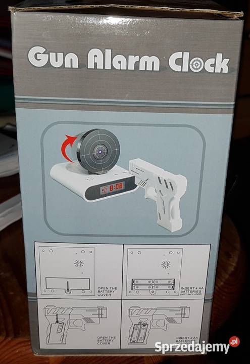 Budzik z Pistoletem Gadżet użytkowy wszystkich Kraków