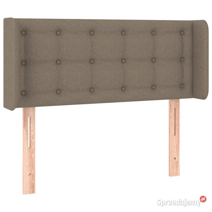 Zagłówek do łóżka z LED taupe 93x16x7888 tkanina Warszawa