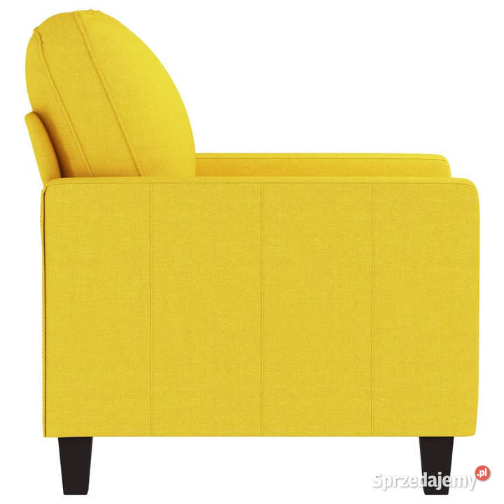 Fotel jasnożółty 60 obity tkaniną WM359152 Warszawa