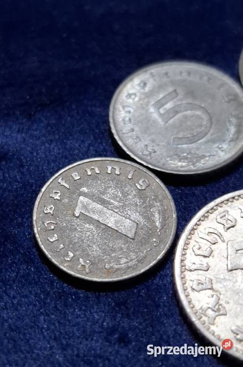 5 x monety III Rzesza 151050 Reichspfennig róźne Wejherowo
