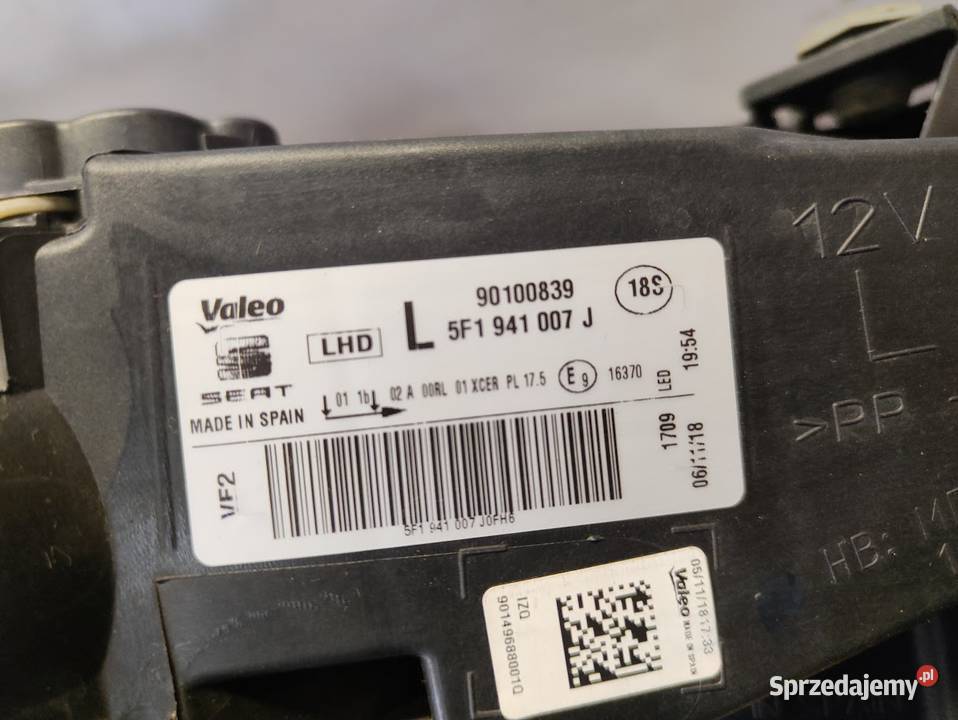 Lampa Lewy Przód Full Led Seat Leon III Lift Pleszew