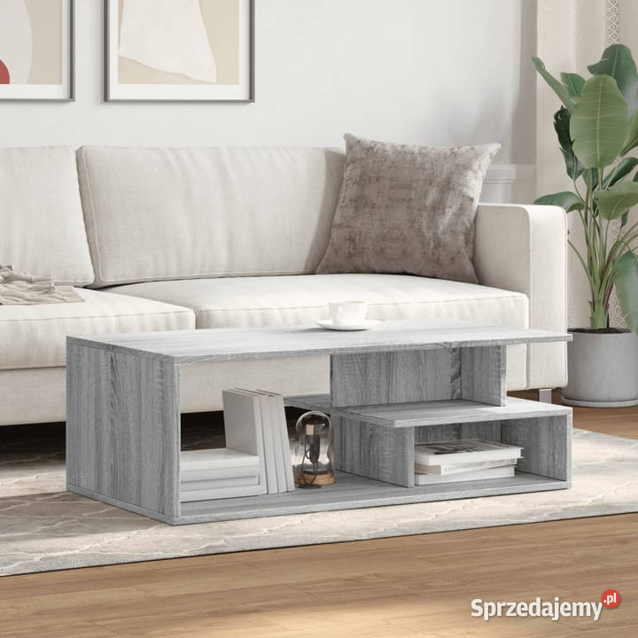 Stolik kawowy szary dąb sonoma 102x55x35 mazowieckie Warszawa