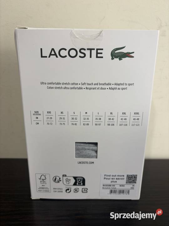 Bokserki męskie Lacoste Cotton Trunks M Warszawa