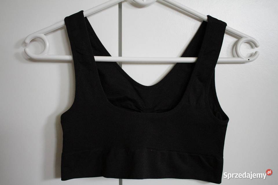 Czarny top stanik sportowy S 36 sport trening sprzedam