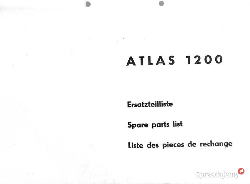 ATLAS 1404m 1200 koparki katalog części Poradniki, albumy i reportaże Kielce
