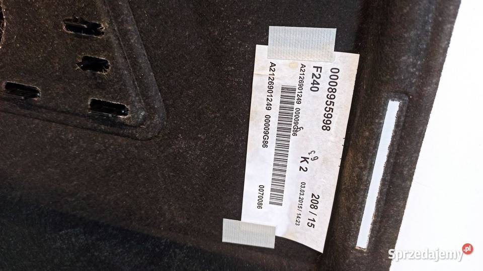 MERCEDES W212 PÓŁKA BAGAŻNIKA A2126901249 osobowe Półki tylne sprzedam