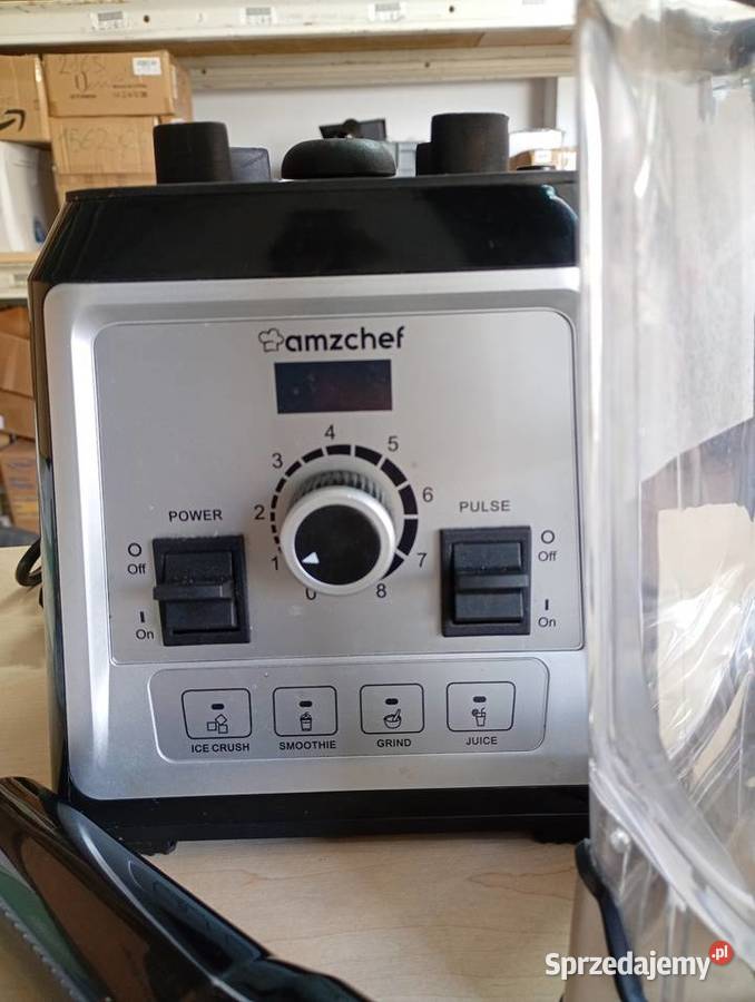 Blender Kielichowy Amzchef 8088GA Szary x2 Przysucha