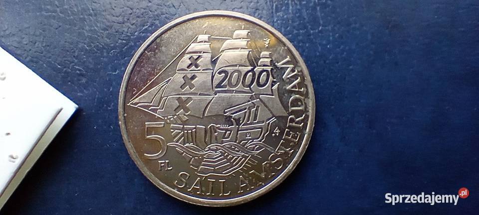 Stare monety 5 Floren 2000 Holandia 2 Lesko