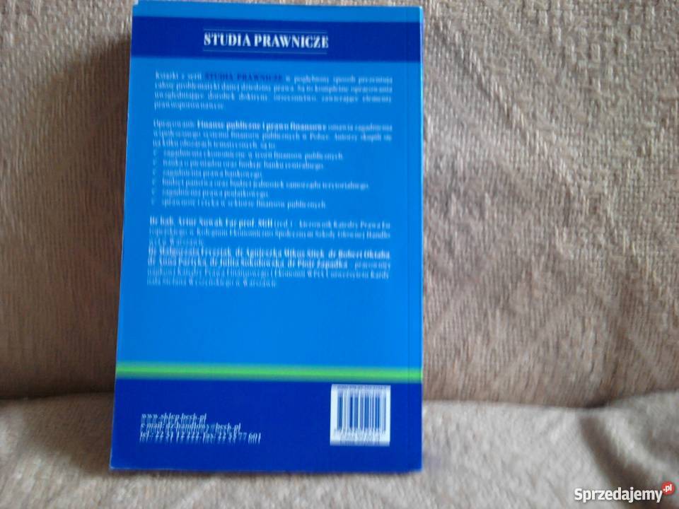 Finanse publiczne i prawo finansowe A NowakFar mazowieckie sprzedam