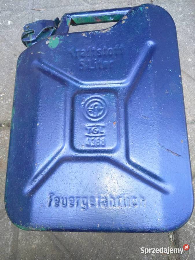 Kanister metalowy niemiecki 5l porządny lata sprzedam