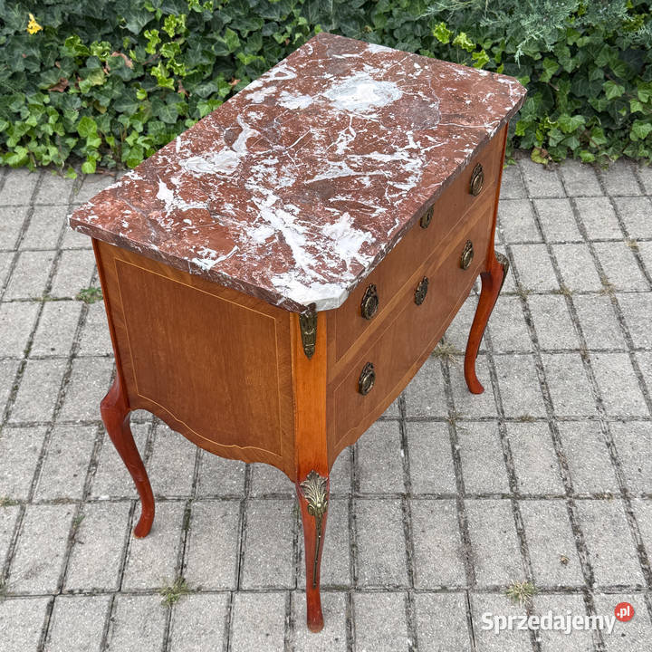 ARTexpert Komoda Ludwik marmurowy blat vintage Meble zachodniopomorskie Dobrzany