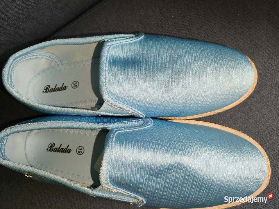 Balada Espadryle Slip On niebieskie rozmiar 39 Balerinki Bielsko-Biała