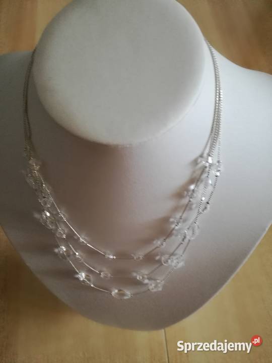 Naszyjnik z kryształkami Swarowski Lublin sprzedam