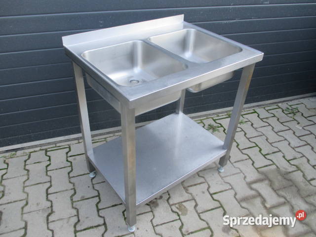 Zlew Gastronomiczny 2 Komorowy Z Półką 806085 Ostrów Wielkopolski sprzedam