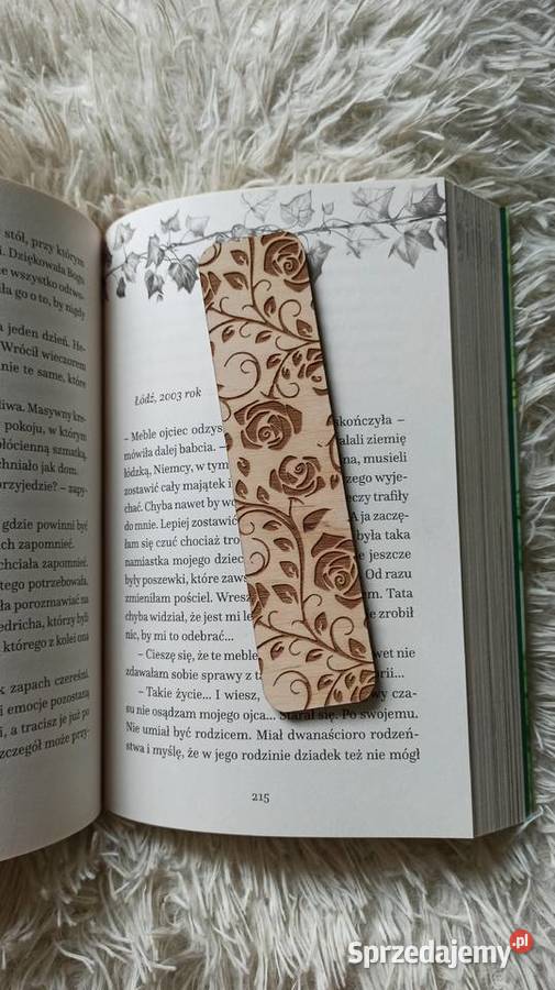 Drewniana Grawerowana Dwustronnie Zakładka do małopolskie Kraków