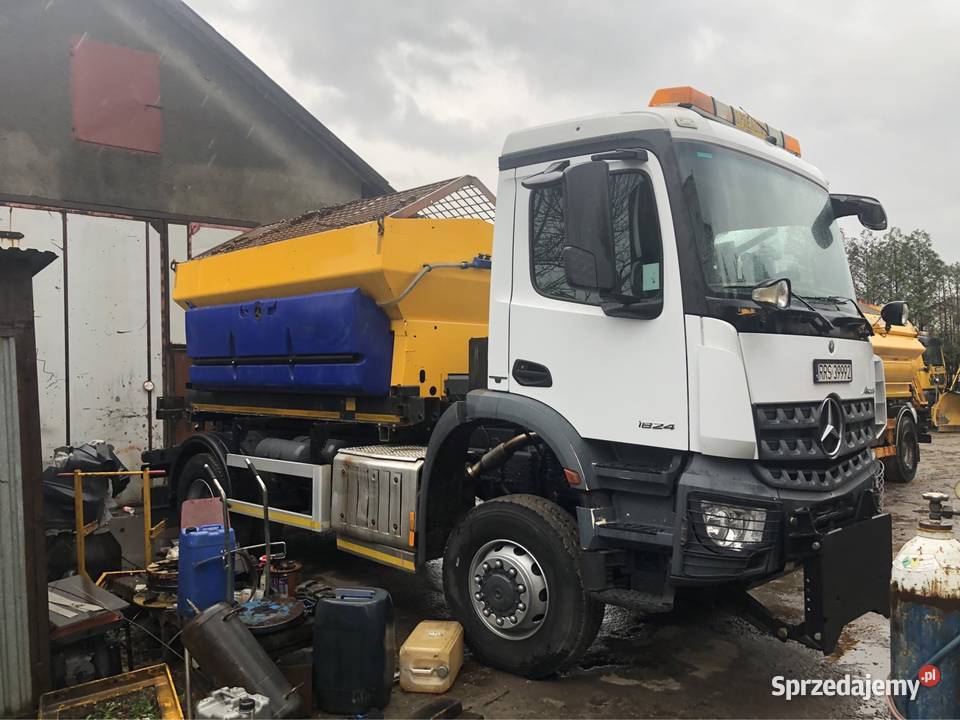 Mercedes Arocs 2014 euro 6 4x4 schmidt 6m3 pług Pługi (piaskarki) Ropczyce sprzedam