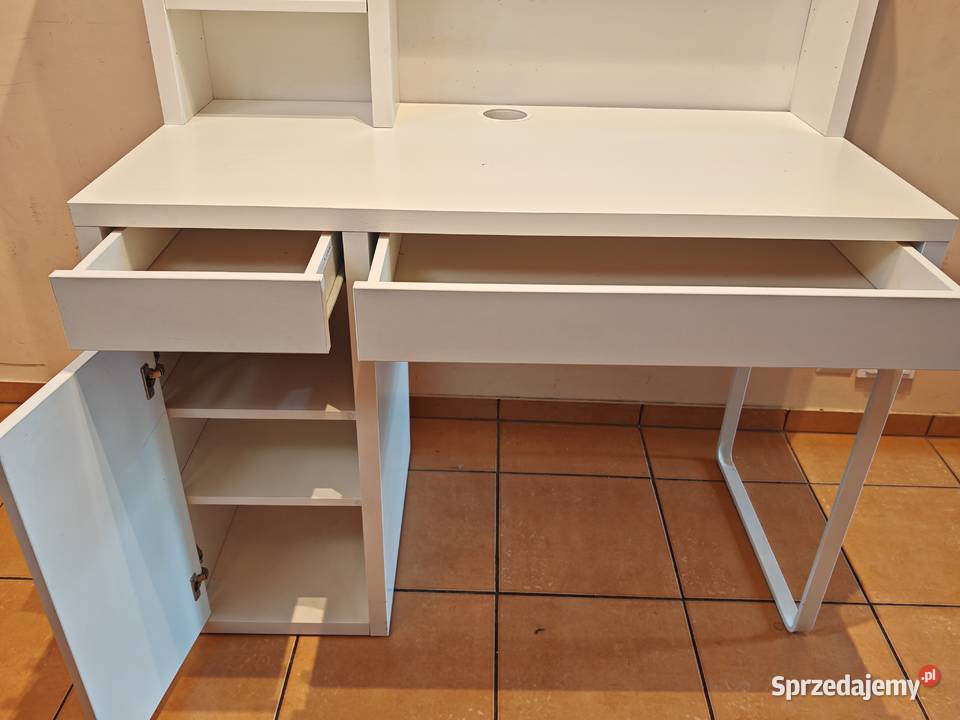 biurko z nadstawką IKEA MICKE białe