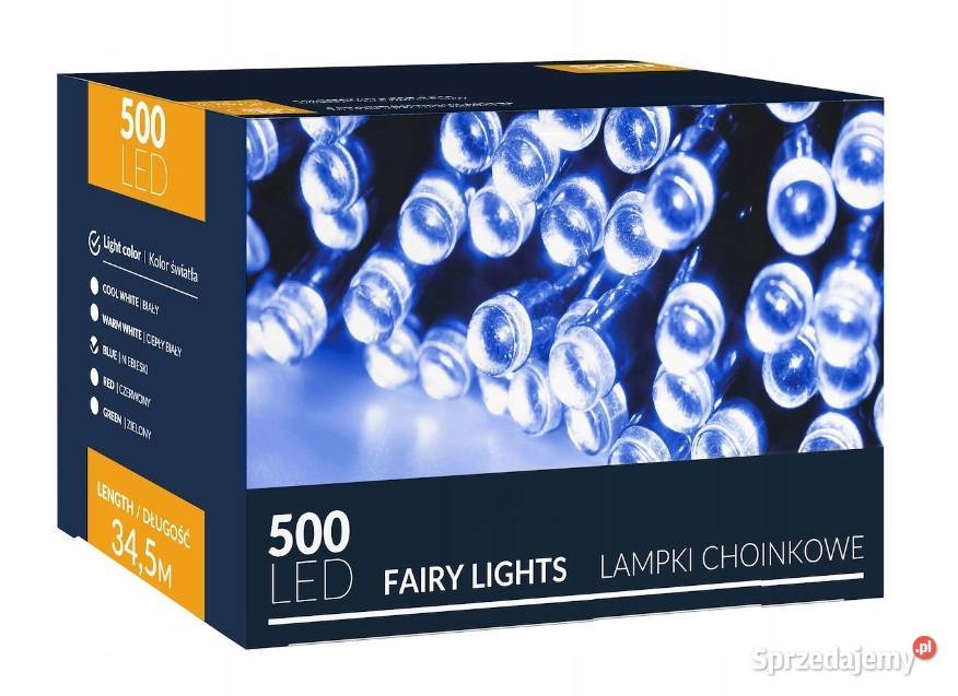 LAMPKI 500LED NA CHOINKĘ ZEWWEW NIEBIESKIE 345M Białystok sprzedam