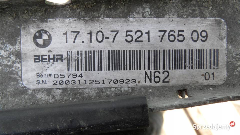 BMW X5 I E53 LIFT 04r chłodnica wody 1439101 osobowe