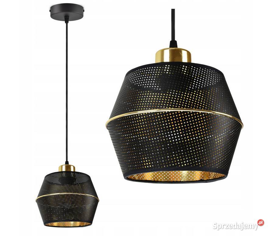 Lampa Wisząca Żyrandol Ażurowy Biały Czarny podlaskie Choroszcz