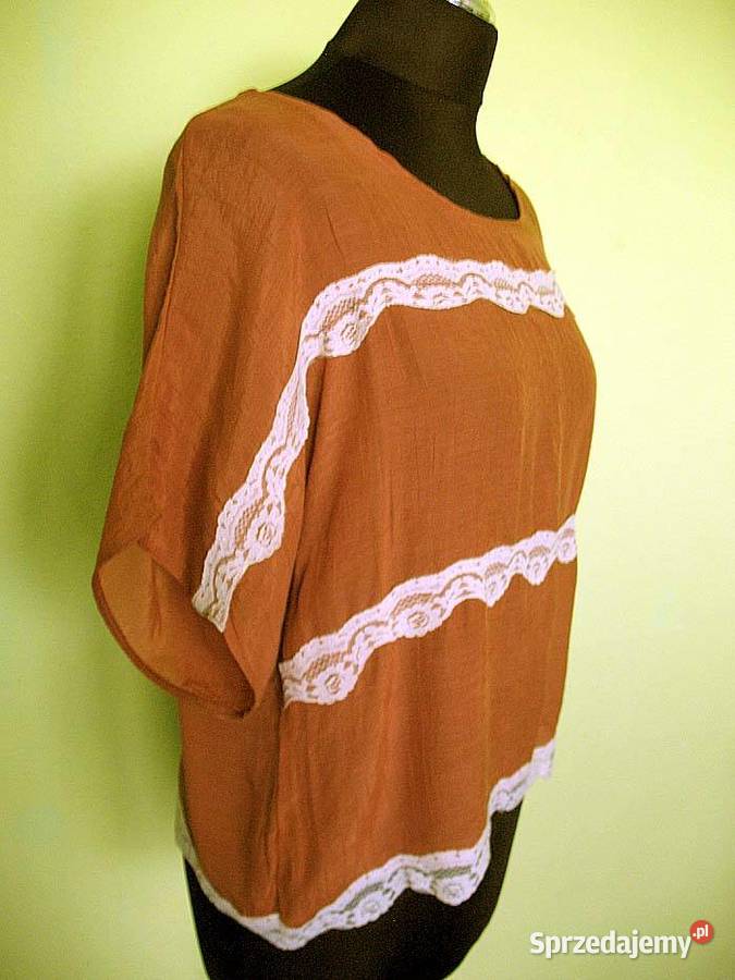 Bluzka cynamonowa cienka 40 L biust 110 Siedlce