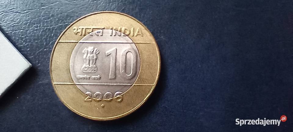 Stare monety 10 rupii 2006 Indie podkarpackie Lesko