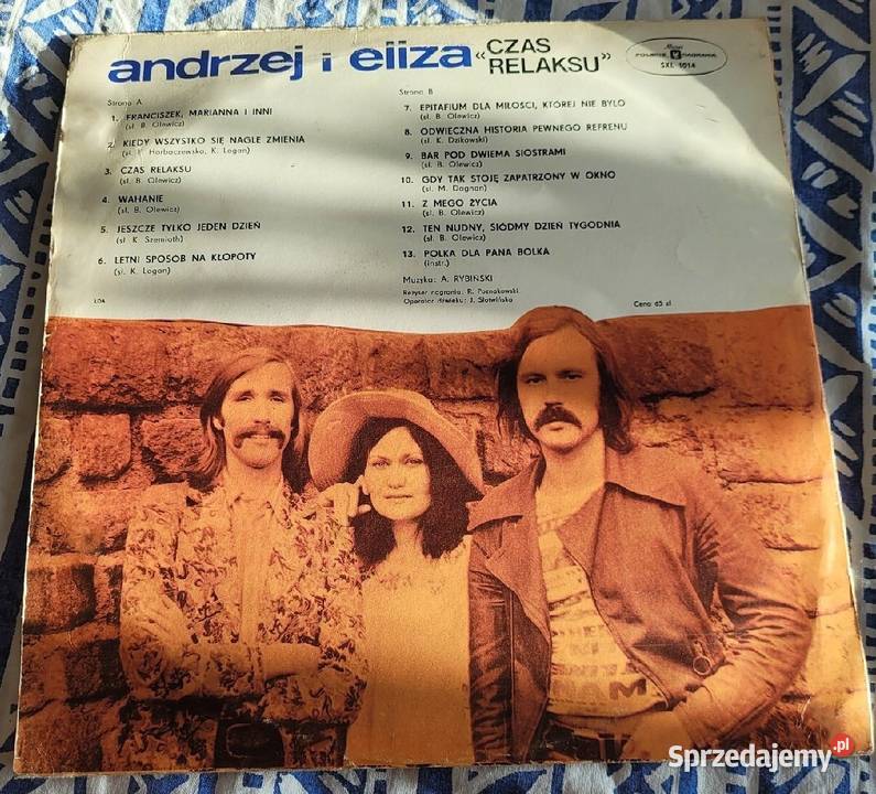 Andrzej i Eliza Czas relaksu płyta w stanie Chełmno sprzedam